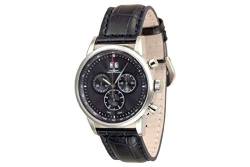 Zeno Watch Basel Herren Uhr Analog Quarz mit Leder Armband 6069-5040Q-g4 von Zeno Watch Basel