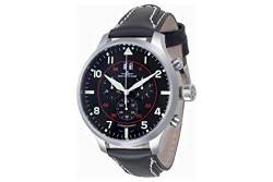 Zeno Watch Basel Herren Uhr Analog Quarz mit Leder Armband 6221N-8040Q-a17 von Zeno Watch Basel