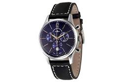 Zeno Watch Basel Herren Uhr Analog Quarz mit Leder Armband 6564-5030Q-i4 von Zeno Watch Basel