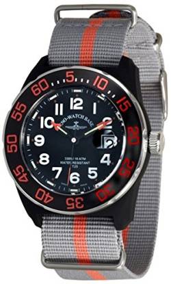 Zeno Watch Basel Herren Uhr Analog Quarz mit Nylon Armband 6594Q-a15-Nato-35 von Zeno Watch Basel