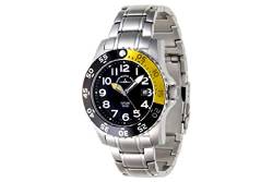 Zeno-Watch Herrenuhr - Airplane Diver Airplanediver II, Black + Yellow - 6350Q-a1-9M von Zeno Watch Basel