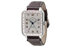 Zeno-Watch Herrenuhr - SQ Retro GMT (Dual Time) - 163GMT-f2 von Zeno Watch Basel