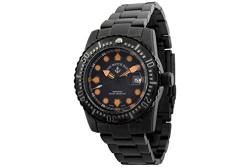 Zeno-Watch - Armbanduhr - Herren - Airplane Diver Automatic Points Black&orange - 6349-3-bk-a15M von Zeno-Watch