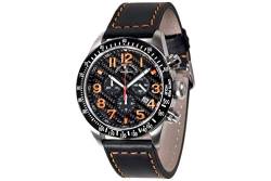 Zeno-Watch - Armbanduhr - Herren - Quartz 4 Chronograph Carbon - 6497-5030Q-s15 von Zeno-Watch