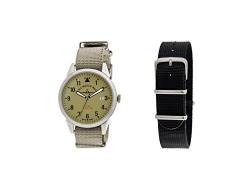 Zeno Herren Analog Quarz Uhr mit Stoff Armband ZE5231-4 von Zeno