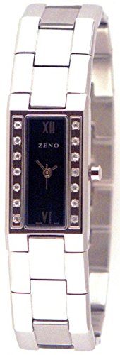 Zeno-Watch Damenuhr - Baguette 14 Swarowski Kristalle - 8113Q-c1M von Zeno