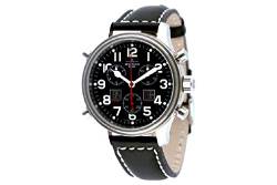 Zeno-Watch Herrenuhr - New Classic Pilot Chrono-Alarm - 9576Q-a1 von Zeno