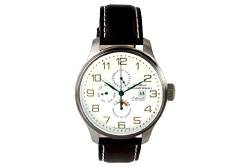 Zeno-Watch Herrenuhr - OS Retro Power Reserve, Dual-Time, Day Date - 8055-f2 von Zeno