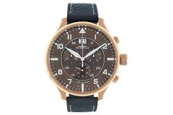 Zeno-Watch Herrenuhr - Super Oversized Chrono Big Date Navigator Brown - 6221N-8040Q-Pgr-a6 von Zeno