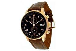 Zeno-Watch Herrenuhr - X-Large Retro Chronograph Bicompax Gold Plated - P557BVD-Pgr-c1 von Zeno