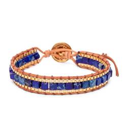 Zentana Jaspis-Armband – Königliche Edelsteinwürfel – handgefertigt – Entschlossenheit von Zentana
