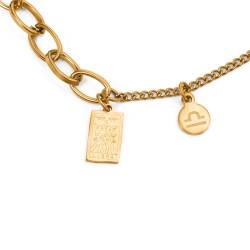 Zentana Sternzeichen-Armband Sternzeichen – Edelstahl – 18 Karat vergoldet – Horoskop von Zentana