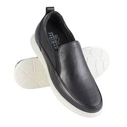 Zerimar Herrenschuhe Naturleder Innere Absatzerhöhungen | Herrenschuhe mit 6 cm Absätzen | Elegante Schuhe für Männer | Lederschuhe für Männer | Farbe Schwarz | Größe 42 von Zerimar