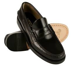 Zerimar Leder Schuhe | Freizeitschuhe Herren | Mokassins Schuhe Leder | Herrenschuhe Leder | Farbe Schwarz | Größe 48 von Zerimar