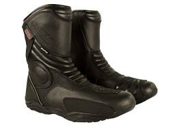 Zerimar Motorrad Lederstiefel | Stiefel Motorrad Leder | MotorradSchuhe Leder | Motorradstiefel | Motorradstiefel mit Schutz von Zerimar