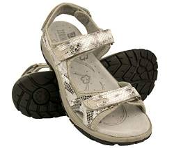 Zerimar Sandalen Damen Sommer - Damen Sportsandalen Hochwertigen und Bequemen Wandersandalen - Handgefertigte Damen Sandalen -Verstellbare Riemen und Klettverschluss für Perfekten Sitz Snake Größe 41 von Zerimar