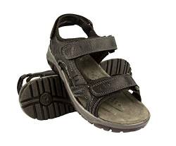 Zerimar Sandalen herren - Leder Sandalen Herren - Wandersandalen - Sandalen für jungen - trekkingsandalen herren - Herren schuhe Sommer - Bequeme Trekkingschuhe - Schwarz - Größe 42 von Zerimar