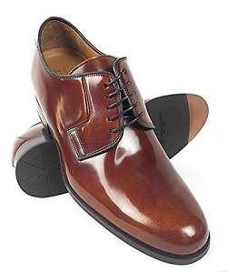 Zerimar Schuhe für Männer Erhöhen auf undsichtbare Weise Ihre Körper Grösse: Höhe Steigerundg, Versteckter anhebender Ferse, Erhöht Ihre Höhe bis zu + 7 cm 100% Leder Farbe Leder Größe 43 von Zerimar