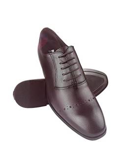 Zerimar Schuhe für Männer erhöhen auf undsichtbare Weise Ihre Körper Grösse: männer Höhe Steigerundg, Versteckter anhebender Ferse, Erhöht Ihre Höhe bis zu + 8 cm Farbe Bordeaux Größe 42 von Zerimar