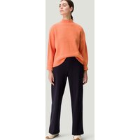 zero Pullover, überschnittene Schultern, Rippbündchen, für Damen, orange, 42 von Zero