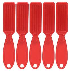 Bartbürste, Bart-Styling-Bürste, 5 Stück, Mittlere Härte, für die Reinigung Gebrochener Haare (Rot) von Zerodis