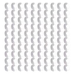 Bartnetz, 100 Stück Bartschutz aus Atmungsaktivem Nylon für Männer für das Restaurant (Weiss) von Zerodis