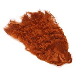 Damen-Haar-Toupet, Damen-Haar-Perücke, Gewellt, Fest, Gutes Futter für Partys (Schmutziges Orange) von Zerodis