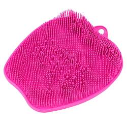 Dusch-Fußwasch-Massagepad, Dusch-Fußwäscher Zur Verhinderung von Verrutschen, PVC-Material, Flexibles Peeling für Schwangere Frauen (Rosa) von Zerodis