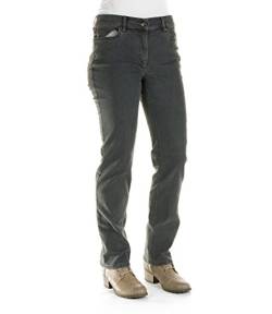 ZERRES Style CORA – Bequeme, stretchige Jeanshose, Gerade geschnittenes Bein Farbe Dunkelgrau Größe 46 kurz von Zerres