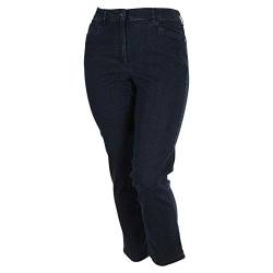 ZERRES Style TINA – Stretchige Jeans,bequeme Oberschenkelweite und gerades Bein Farbe Dunkelblau, Größe 46 kurz von Zerres