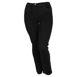 Zerres Damen Jeans GINA Straight Fit Tencel Denim, Größe:21;Farbe:09 Black von Zerres