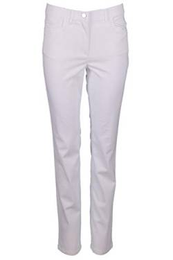 Zerres Style GINA – Bequeme Wellness Jeanshose, mit normalen Oberschenkel und geradem Beinverlauf Farbe Weiss Größe 48 von Zerres