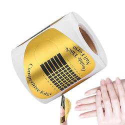 Nagelform-Aufkleber | Hufeisenförmige Nagelverlängerungsaufkleber mit markierten Zahlen,Nagelband für den professionellen Einsatz, Nagelformer für Nail Art DIY, Tipps zur Nagelverlängerung Zestvria von Zestvria
