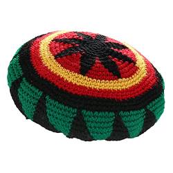 1/2 Stück Rasta-Mütze aus Wolle, Reggae, Jamaika Jamaica Mütze, hip hop Hippie Cap, Bunte Beanie-Totenkopf-Mütze, lockere Baggy-Mütze, Winter, Herbst von ZffXH