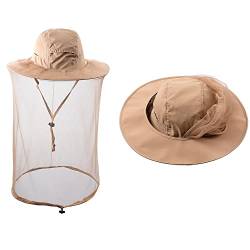 ZffXH Beekeeper Veil/bee Beekeeping Mosquito Net Hats with Netting/Sarifi Hiking Sun Protection Cap von ZffXH