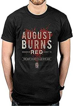 August Burns Red Hearts Filled Herren T-Shirt Gr. M, Schwarz von Zheng