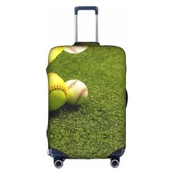 Zhengjia Geek Calculus Reisegepäckabdeckung, Koffer-Schutztasche, passend für 45,7 - 81,3 cm (18 - 32 Zoll) Gepäck, Grass Baseball Softball, XL von Zhengjia