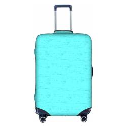 Zhengjia Green Banana Leaves Reisegepäckhülle, Koffer-Schutztasche, passend für 45,7 - 81,3 cm Gepäck, blaugrün, XL von Zhengjia
