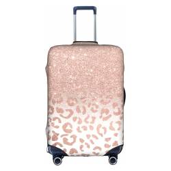 Zhengjia Jagdpfeile Dreiecke Hirsch Reisegepäckhülle Koffer-Schutztasche passend für 45,7-81,3 cm Gepäck, Roségold Glitzer, L von Zhengjia