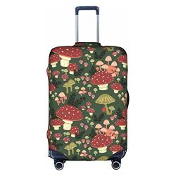 Zhengjia Reisegepäckhülle, Koffer-Schutztasche, passend für 45,7 - 81,3 cm große Gepäckstücke, Bright Mushrooms Art, L von Zhengjia