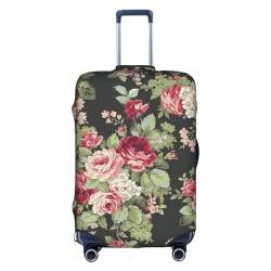 Zhengjia Reisegepäckhülle, Koffer-Schutztasche, passend für 45,7 - 81,3 cm große Gepäckstücke, Rosa, Saflorblatt, XL von Zhengjia