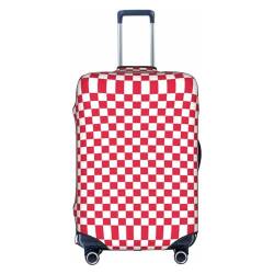 Zhengjia Reisegepäckhülle, Koffer-Schutztasche, passend für 45,7 - 81,3 cm große Gepäckstücke, Rot / Weiß, rot / weiß, M von Zhengjia