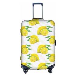 Zhengjia Reisegepäckhülle, Koffer-Schutztasche, passend für 45,7 - 81,3 cm große Gepäckstücke, Yellow Lemon2, S von Zhengjia