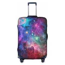 Zhengjia Reisegepäckhülle mit Leopardenmuster, Koffer-Schutztasche, passend für 45,7 - 81,3 cm große Gepäckstücke, Farbiges Galaxy, XL von Zhengjia