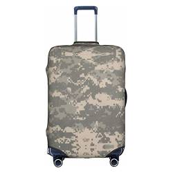 Zhengjia Reisegepäckhülle mit niedlichem Tierfuchs, Koffer-Schutztasche, passend für 45,7 - 81,3 cm große Gepäckstücke, Armee Digital Camouflage, S von Zhengjia