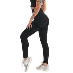 Zhiaek Sport Leggings Damen Booty Scrunch Butt Leggings High Waist Seamless Yoga Hosen Push Up Blickdichte Pants für Gym Fitness Joggen Workout von Zhiaek