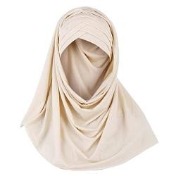 Zhiyao Beanie Damen Muslim Hijab Kopftuch Schal Crash Cap für Frauen von Zhiyao