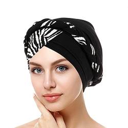 Zhiyao Chemo Turban Damen Weich Slouchy Beanie Mütze Headwear Muslimische Kopftuch Hut Strass Schlafmütze für Damen Haarverlust Cancer von Zhiyao