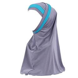 Zhiyao Damen Hijab Muslimische Muslimische Frauen Schal Kopfbedeckung Hidschab Islamische Gesichtsschleier Turban Hals Chemo Kappe Bandana Haartuch Beanie Mützen von Zhiyao