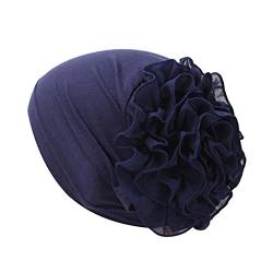 Zhiyao Damen Mütze Winter Frauen Muslim Chiffon Hijab Kopftuch Beanie mit Blume Muslimischen Warme Wintermütze Herbst Chemo Hut von Zhiyao